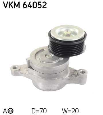SKF VKM 64052 feszítőgörgő, hosszbordás szíj MAZDA