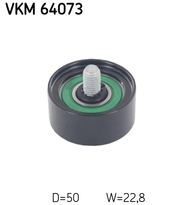SKF VKM 64073 Szíjtárcsa/vezetőgörgő, hosszbordás szíj HYUNDAI KIA