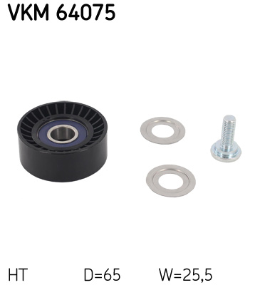 SKF VKM 64075 feszítőgörgő, hosszbordás szíj MAZDA