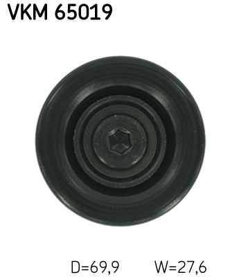 SKF VKM 65019 Szíjtárcsa/vezetőgörgő, hosszbordás szíj HYUNDAI KIA