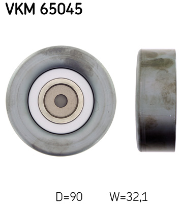 SKF VKM 65045 Szíjtárcsa/vezetőgörgő, hosszbordás szíj MITSUBISHI