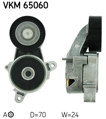 SKF VKM 65060 feszítőgörgő, hosszbordás szíj CHRYSLER JEEP MITSUBISHI