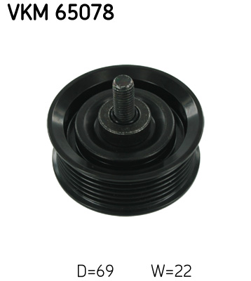 SKF VKM 65078 Szíjtárcsa/vezetőgörgő, hosszbordás szíj HYUNDAI KIA