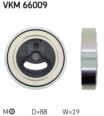 SKF VKM 66009 feszítőgörgő, hosszbordás szíj SUZUKI