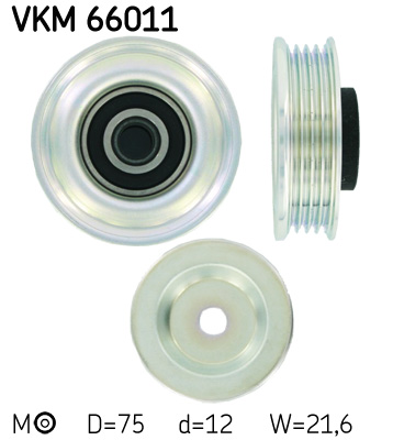 SKF VKM 66011 feszítőgörgő, hosszbordás szíj SUZUKI