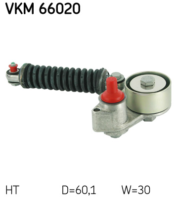 SKF VKM 66020 feszítőgörgő, hosszbordás szíj SUZUKI