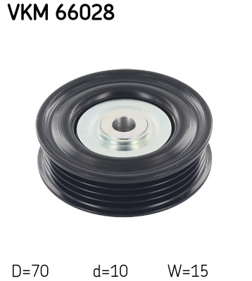 SKF VKM 66028 Szíjtárcsa/vezetőgörgő, hosszbordás szíj OPEL SUZUKI VAUXHALL