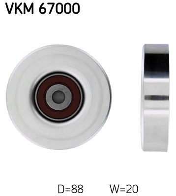 SKF VKM 67000 Szíjtárcsa/vezetőgörgő, hosszbordás szíj DAIHATSU TOYOTA