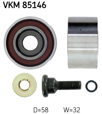 SKF VKM 85146 Szíjtárcsa/vezetőgörgő, fogasszíj HYUNDAI KIA