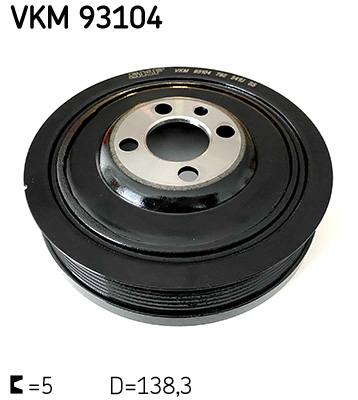 SKF VKM 93104 Szíjtárcsa, főtengely AUDI DODGE FORD JEEP SEAT SKODA VW