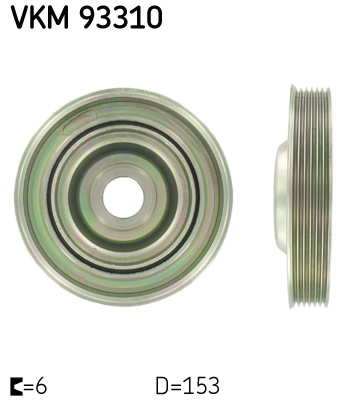 SKF VKM 93310 Szíjtárcsa, főtengely CITROËN DS FIAT FORD LANCIA PEUGEOT TOYOTA VOLVO