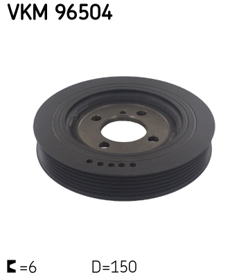 SKF VKM 96504 Szíjtárcsa, főtengely HYUNDAI KIA