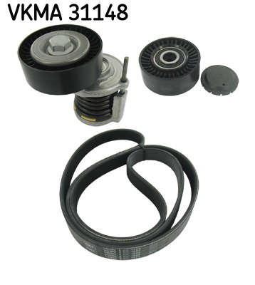 SKF VKMA 31148 hosszbordás szíj készlet VW