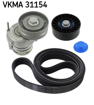 SKF VKMA 31154 hosszbordás szíj készlet AUDI SEAT SKODA VW