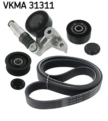 SKF VKMA 31311 hosszbordás szíj készlet AUDI