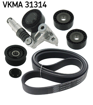 SKF VKMA 31314 hosszbordás szíj készlet AUDI VW