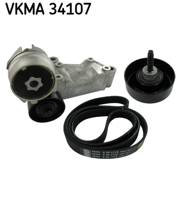 SKF VKMA 34107 hosszbordás szíj készlet FORD