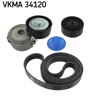 SKF VKMA 34120 hosszbordás szíj készlet FORD