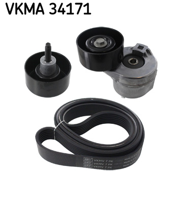 SKF VKMA 34171 hosszbordás szíj készlet FORD