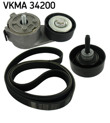 SKF VKMA 34200 hosszbordás szíj készlet FORD