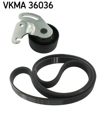 SKF VKMA 36036 hosszbordás szíj készlet DACIA RENAULT