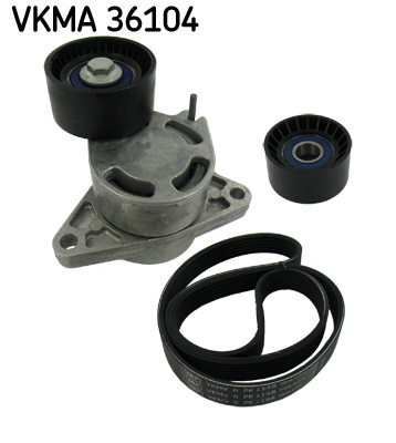 SKF VKMA 36104 hosszbordás szíj készlet OPEL RENAULT VAUXHALL