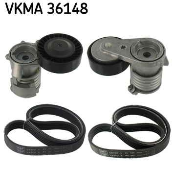 SKF VKMA 36148 hosszbordás szíj készlet FORD VOLVO