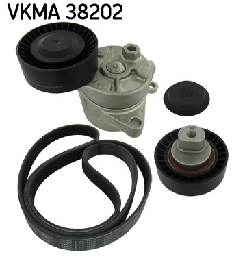 SKF VKMA 38202 hosszbordás szíj készlet BMW