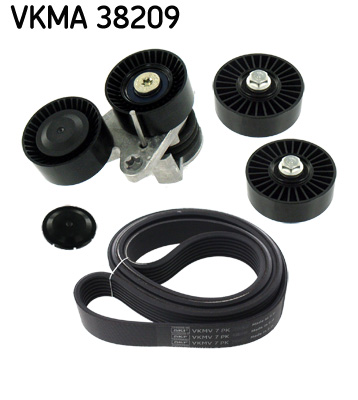 SKF VKMA 38209 hosszbordás szíj készlet BMW