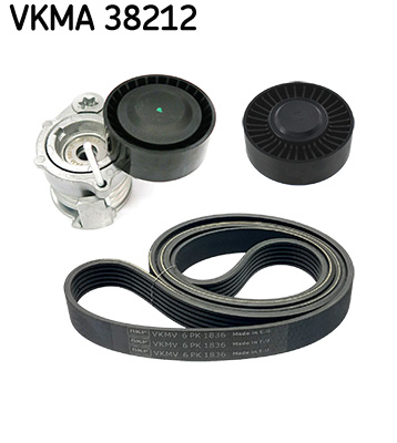 SKF VKMA 38212 hosszbordás szíj készlet BMW