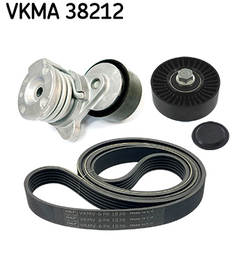SKF VKMA 38212 hosszbordás szíj készlet BMW