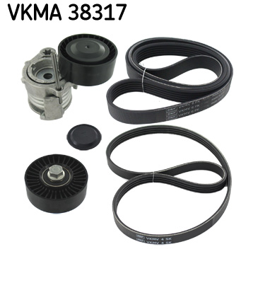 SKF VKMA 38317 hosszbordás szíj készlet BMW