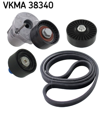 SKF VKMA 38340 hosszbordás szíj készlet BMW