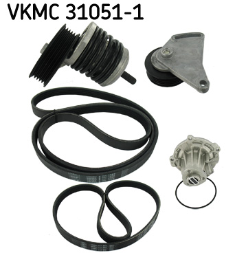 SKF VKMC 31051-1 Vízszivattyú + bordásszíjkészlet AUDI VW