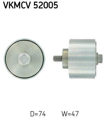 SKF VKMCV 52005 Szíjtárcsa/vezetőgörgő, hosszbordás szíj ASTRA IRISBUS IVECO