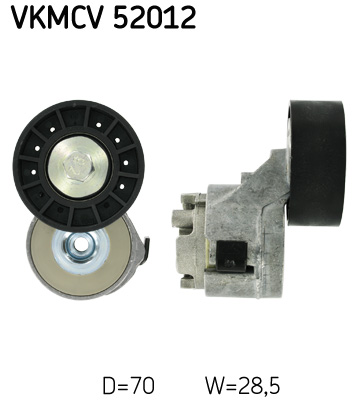 SKF VKMCV 52012 feszítőgörgő, hosszbordás szíj FIAT IVECO