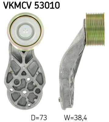 SKF VKMCV 53010 Szíjtárcsa/vezetőgörgő, hosszbordás szíj FENDT VOLVO