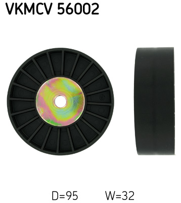SKF VKMCV 56002 Szíjtárcsa/vezetőgörgő, hosszbordás szíj SCANIA