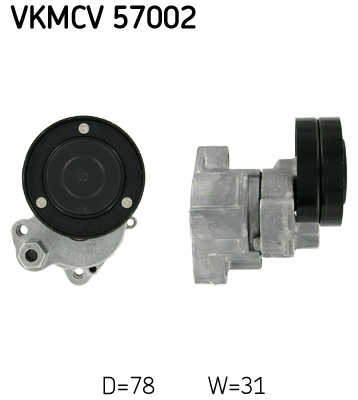 SKF VKMCV 57002 feszítőgörgő, hosszbordás szíj DAF