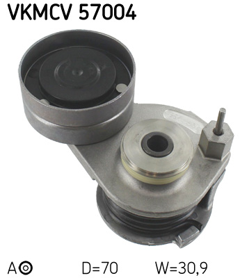 SKF VKMCV 57004 feszítőgörgő, hosszbordás szíj DAF