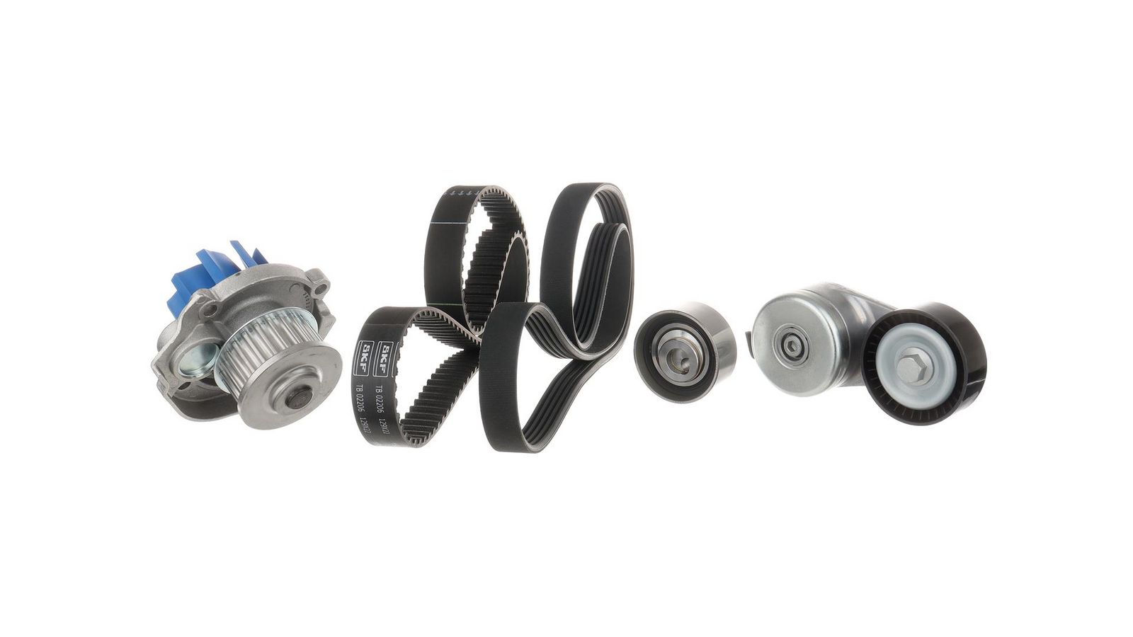 SKF VKMC 12012 Water pump + timing / V-ribbed belt set for FIAT FORD LANCIA