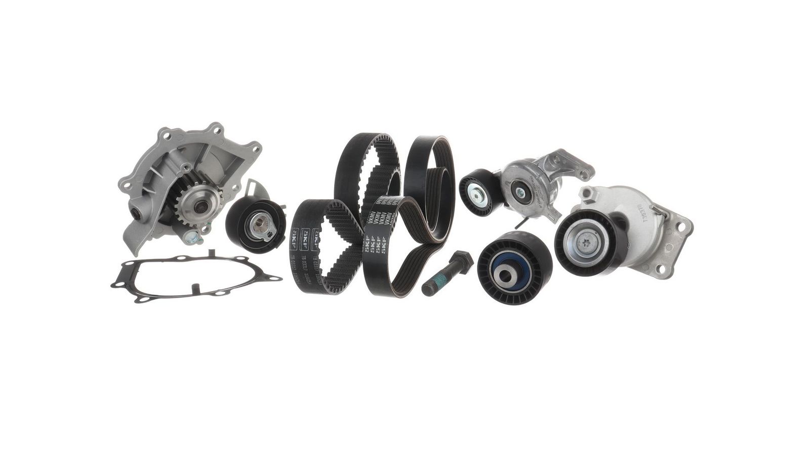 SKF VKMC 13006 Water pump + timing / V-ribbed belt set for CITROËN DS OPEL PEUGEOT TOYOTA
