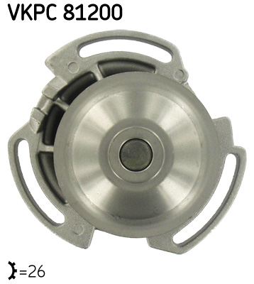 SKF VKPC 81200 vízszivattyú AUDI VW