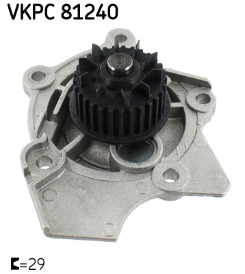 SKF VKPC 81240 vízszivattyú AUDI SEAT SKODA VW
