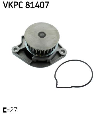 SKF VKPC 81407 vízszivattyú AUDI SEAT SKODA VW