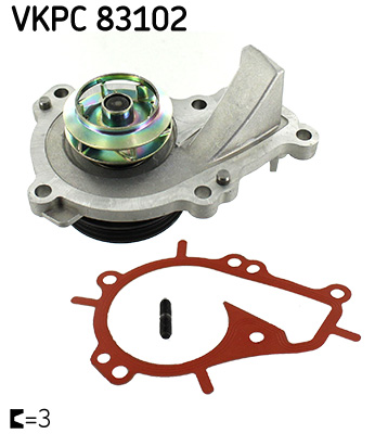 SKF VKPC 83102 vízszivattyú CITROËN DS OPEL PEUGEOT TOYOTA VAUXHALL