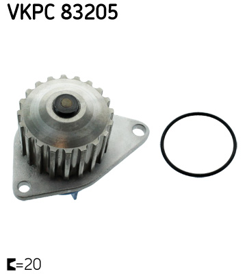 SKF VKPC 83205 vízszivattyú CITROËN MEGA PEUGEOT ROVER