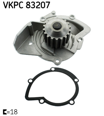 SKF VKPC 83207 vízszivattyú CITROËN DS FIAT FORD PEUGEOT TOYOTA
