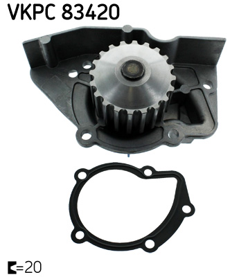 SKF VKPC 83420 vízszivattyú CITROËN FIAT HYUNDAI LADA LANCIA PEUGEOT ROVER