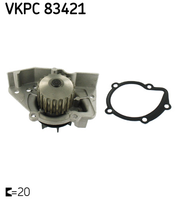 SKF VKPC 83421 vízszivattyú CITROËN FIAT PEUGEOT SUZUKI
